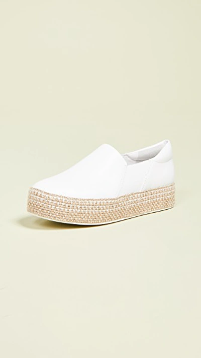 Shop Vince Wilden Platform Slip On Sneakers In White