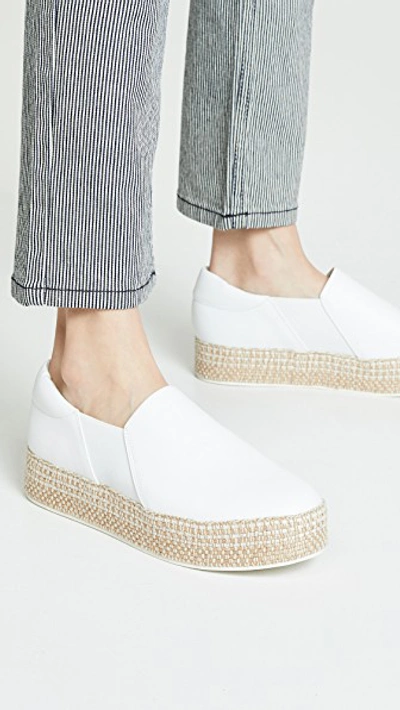 Shop Vince Wilden Platform Slip On Sneakers In White