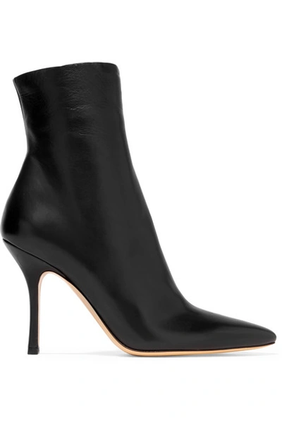 Shop The Row Gloria Leather Ankle Boots In Black