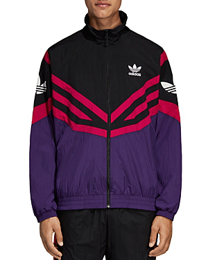 adidas men's originals sportive colorblocked track jacket