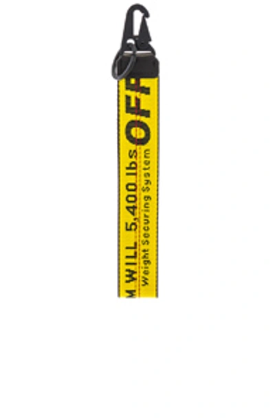 Shop Off-white Industrial Key Chain In Yellow