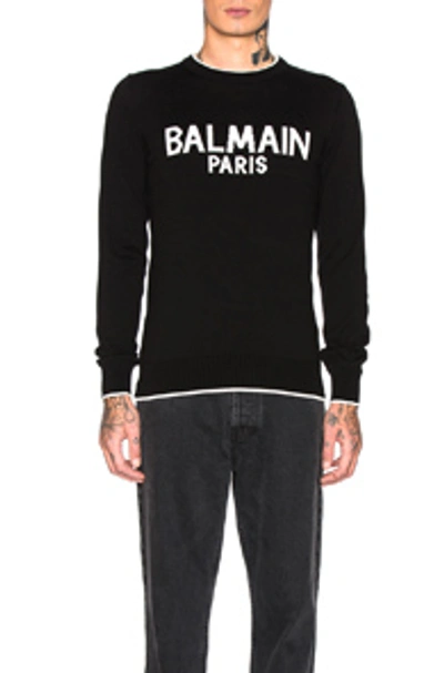 Shop Balmain Paris Sweater In Noir