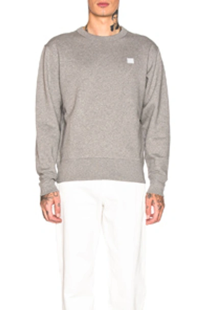 Shop Acne Studios Sweatshirt In Light Grey Melange