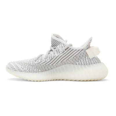 Shop Yeezy White And Grey  Boost 350 V2 Sneakers In Static