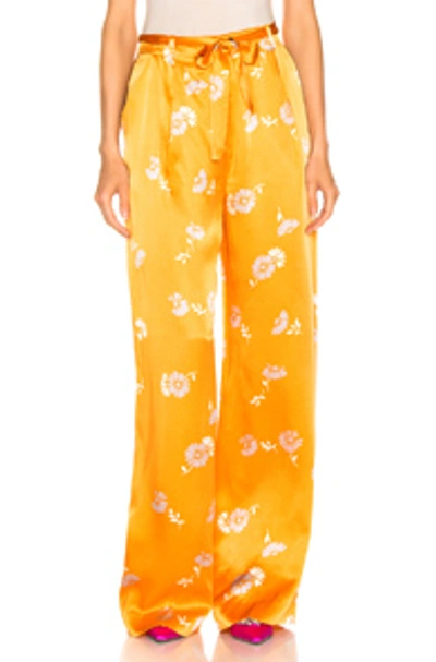 Shop Equipment Evonne Trouser In Floral,orange