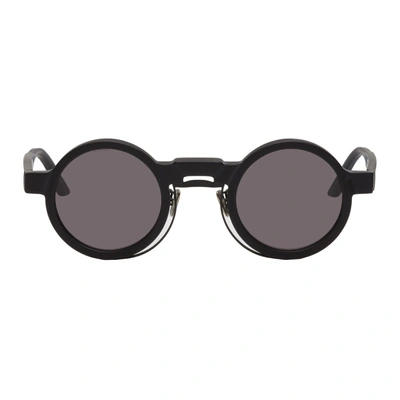 Shop Kuboraum Black N9 Bm Sunglasses In Gray