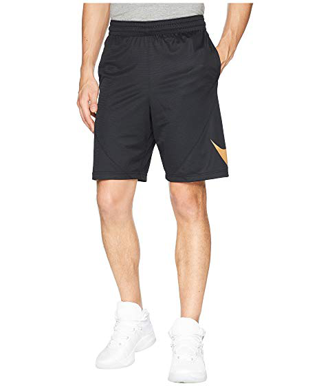 black and gold basketball shorts