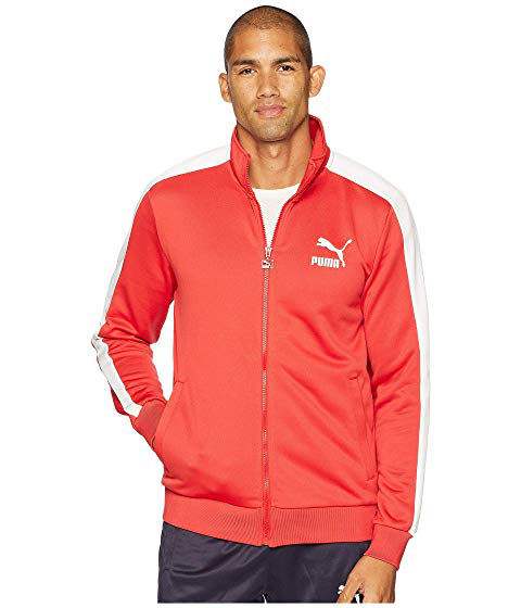 puma red track jacket