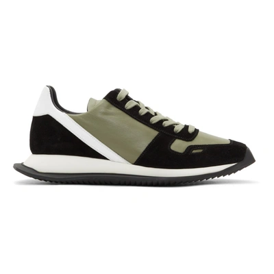 Shop Rick Owens Black And Grey New Vintage Sneakers In 789119dtbk