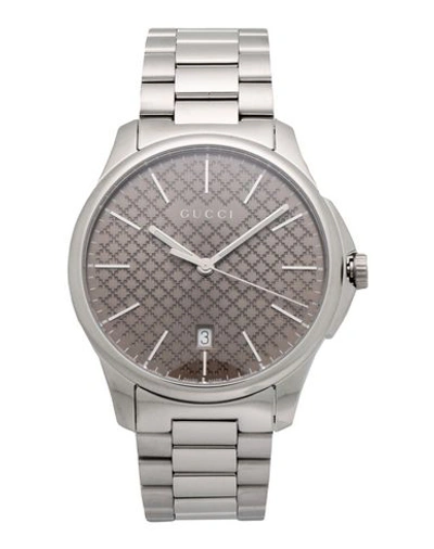 Shop Gucci Wrist Watch In Silver