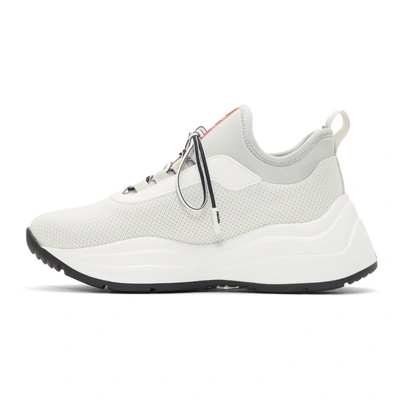 Shop Prada White Chunky Sneakers In F0n87 White