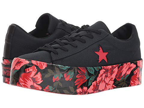 converse one star platform red