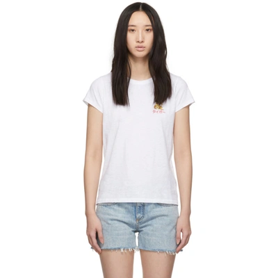 Shop Rag & Bone Rag And Bone White Tiger T-shirt In 100 White