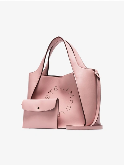 Shop Stella Mccartney Handtasche Mit Logo In Pink