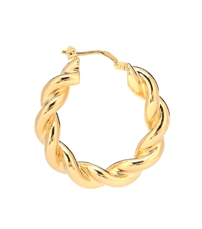 Shop Jw Anderson Gold-plated Hoop Earrings