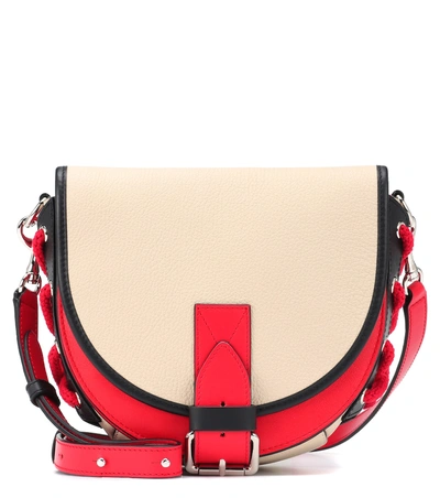 Shop Jw Anderson Bike Small Leather Crossbody Bag In White