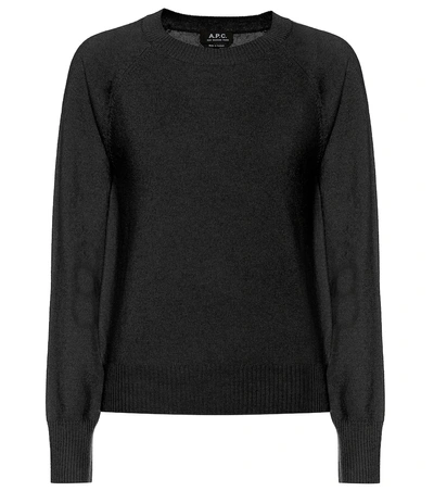 Shop Apc Stirling Cashmere Sweater In Black