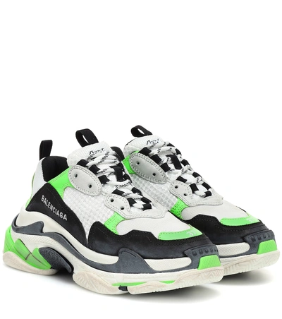 Shop Balenciaga Triple S Sneakers In Multicoloured