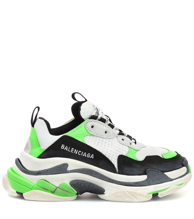 Shop Balenciaga Triple S Sneakers In Multicoloured