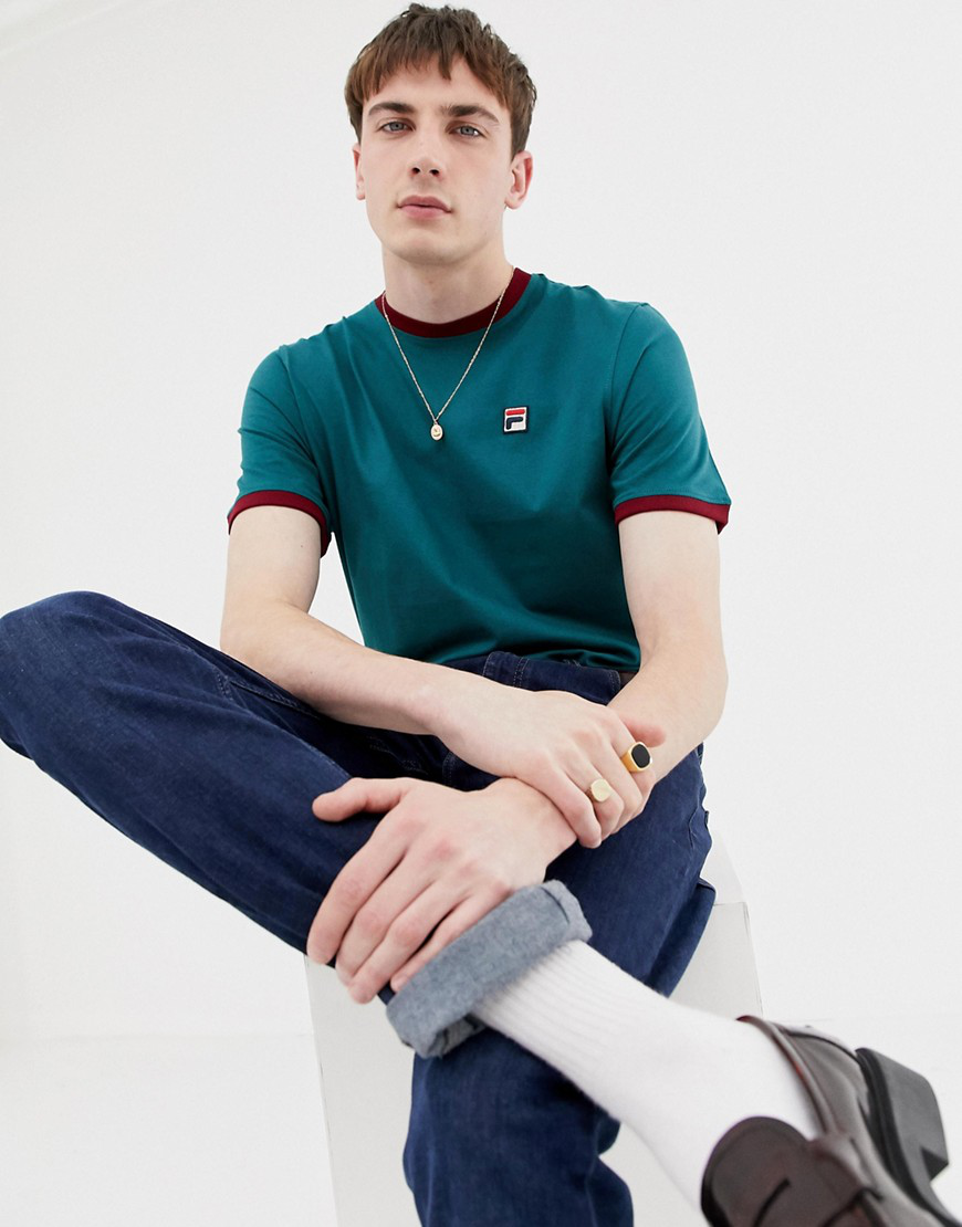 fila white line polo