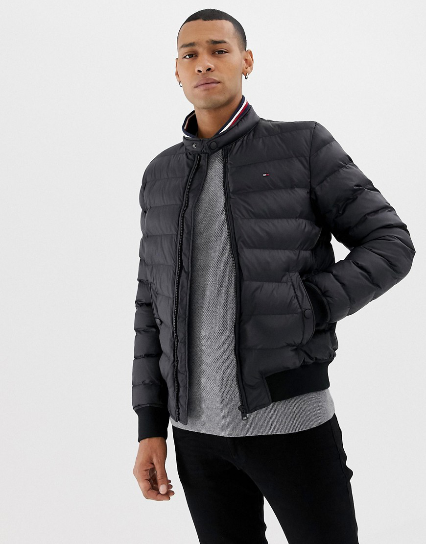 tommy jeans stripe padded jacket