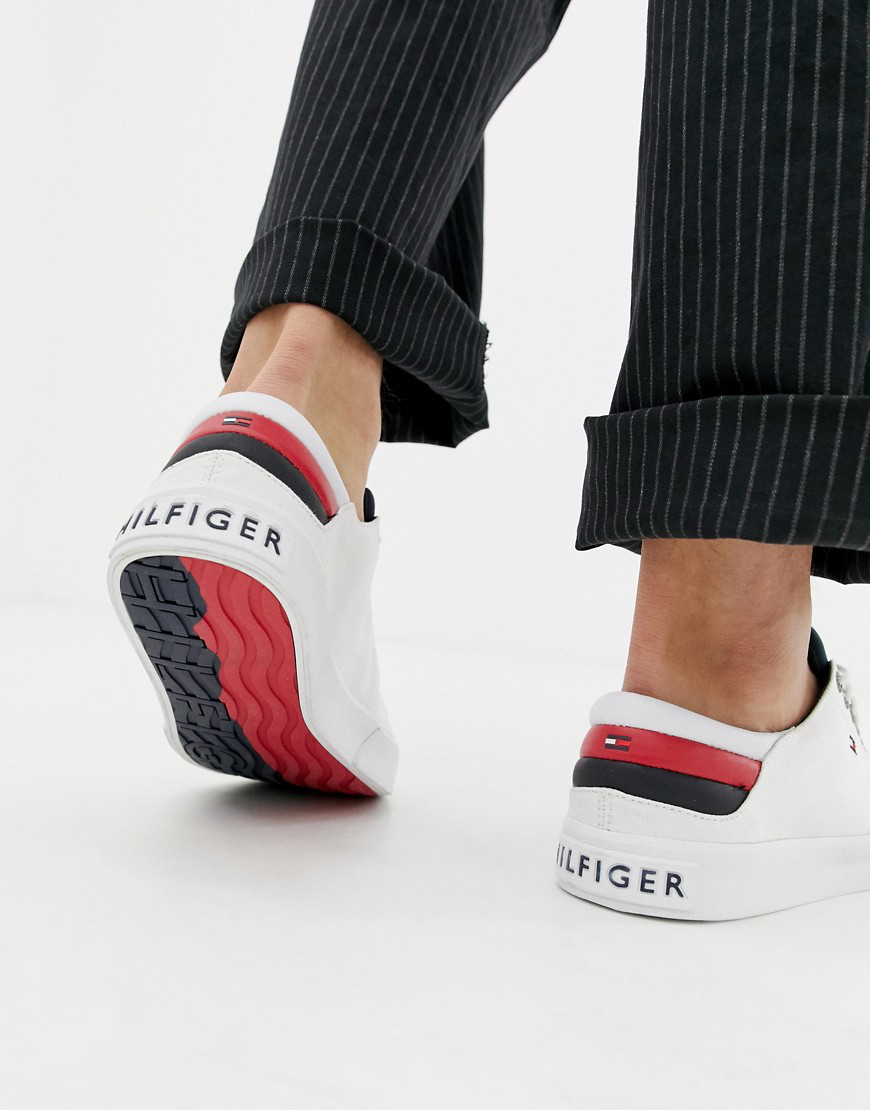 tommy hilfiger long lace sneakers