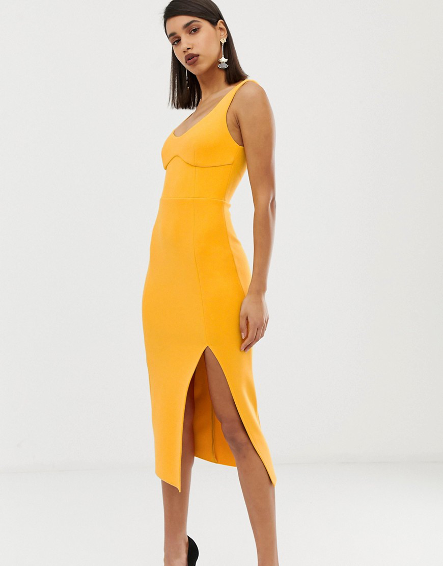 yellow bec and bridge dress