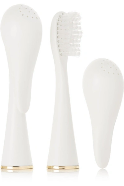 Shop Apa Beauty Clean Replacement Brush Heads - Soft Bristle In White