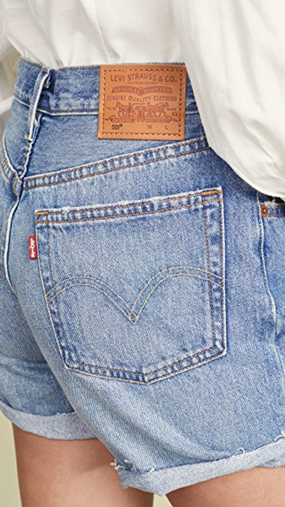 Shop Levi's 501 Long Shorts In Hiways & Biways