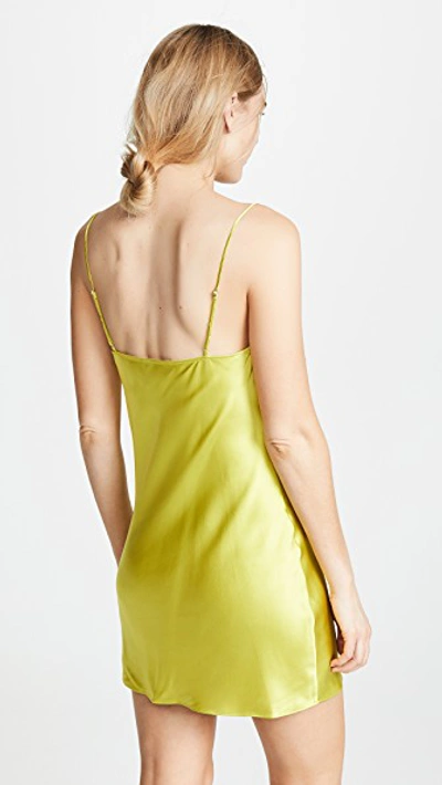 Shop Fleur Du Mal Cowl Neck Mini Slip In Citrine