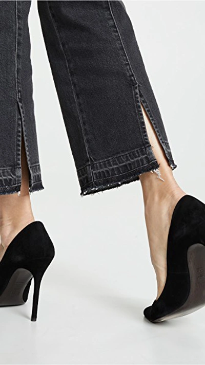 Shop Stella Mccartney Cropped Straight Leg Trousers In Black