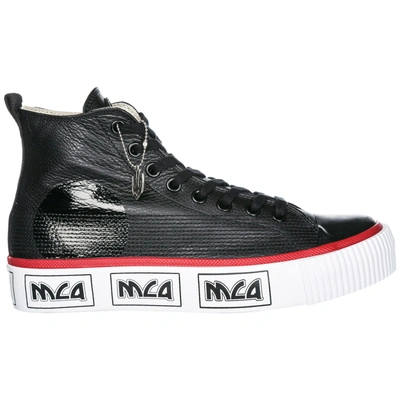 Shop Mcq By Alexander Mcqueen Mcq Alexander Mcqueen High Top Sneakers In Black
