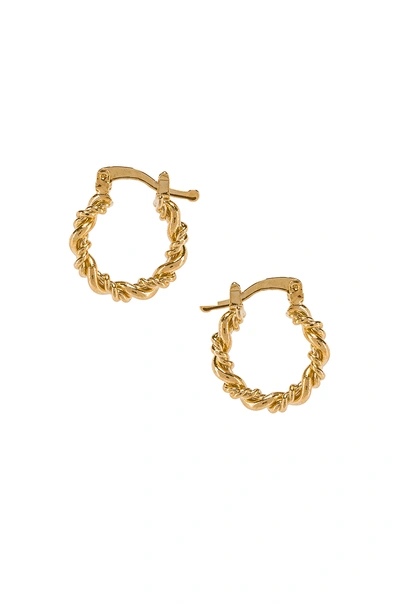 Shop The M Jewelers Ny Mini Capri Hoops In Gold