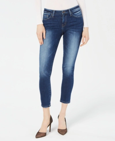 Shop Flying Monkey Cropped Skinny Jeans In West Blue