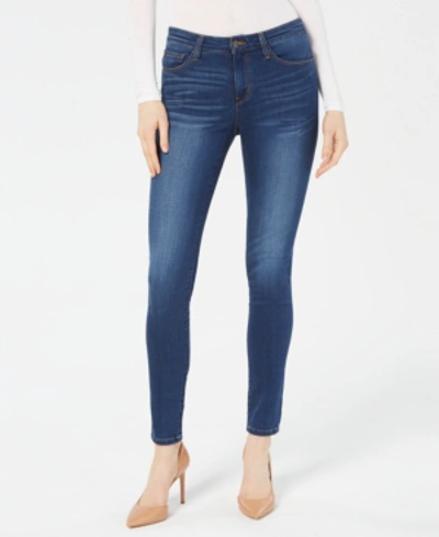 Shop Flying Monkey Faded Skinny Jeans In Bami Blue