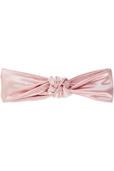 Shop Slip Knot Silk Headband - Pink