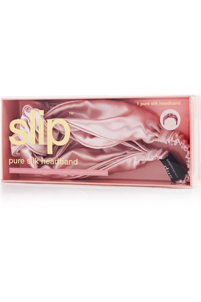 Shop Slip Knot Silk Headband - Pink