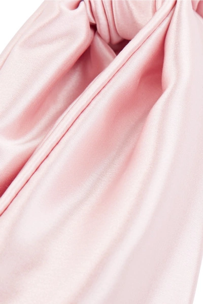 Shop Slip Twist Silk Headband In Pastel Pink