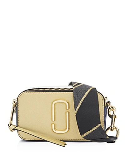 Shop Marc Jacobs Snapshot Leather Camera Bag In Gold Multi/gold