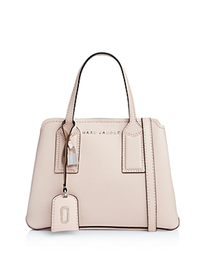 Shop Marc Jacobs The Editor Leather Satchel In Pearl Pink/silver