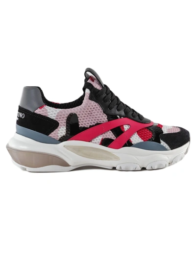 Shop Valentino Bounce Sneakers In Fuxia Multi