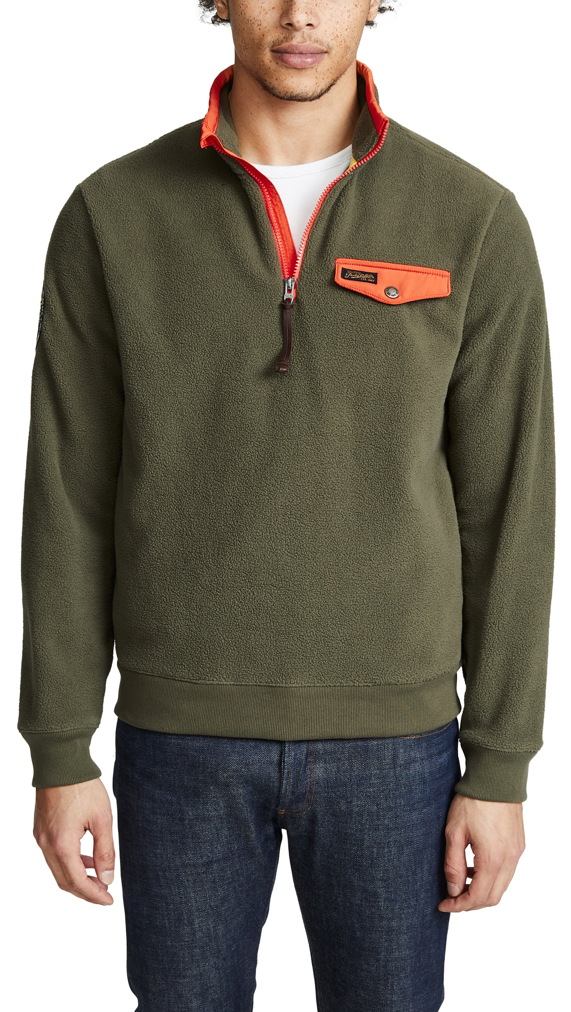 polo ralph lauren polar fleece half zip
