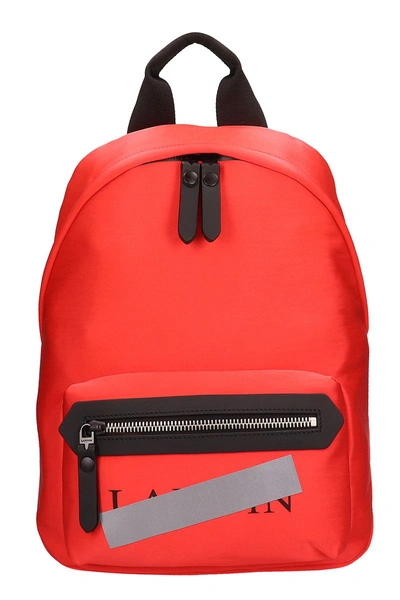 Shop Lanvin Red Nylon Backpack