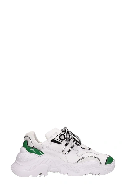 Shop N°21 Billy Sneakers In White Technical Fabric