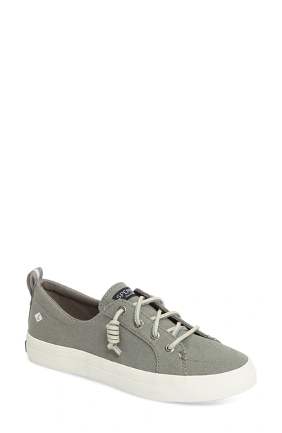 Shop Sperry Crest Vibe Sneaker In Grey Canvas