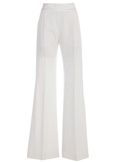 Shop Alberta Ferretti Flared Trousers In White