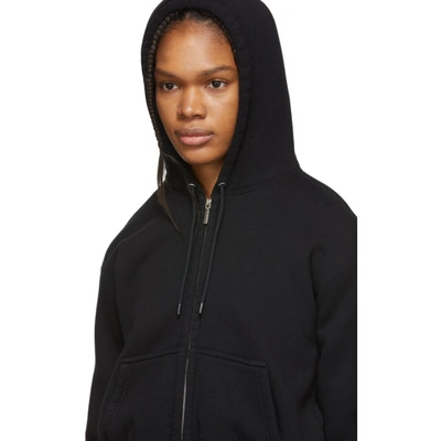 Shop Balenciaga Black I Love Techno Hoodie In 1000 Black