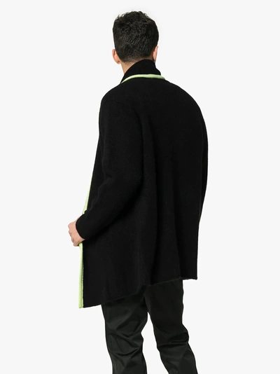 Shop The Elder Statesman Kaschmircardigan Mit Streifen In Black