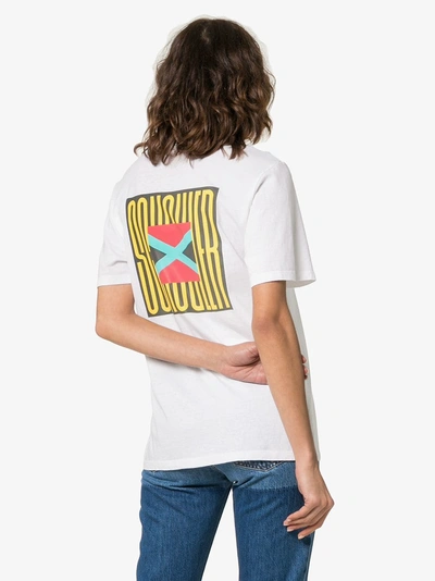 Shop Proenza Schouler Graphic Print Cotton T-shirt In White