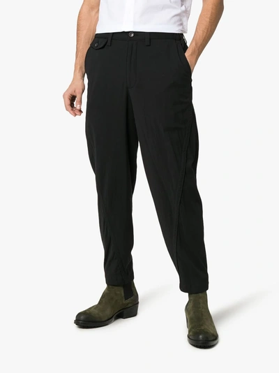 Shop Issey Miyake Cropped-hose In 15 Black